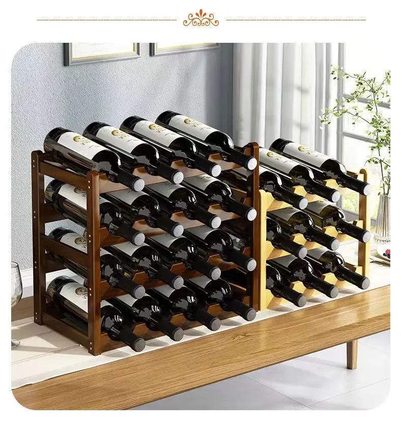 Rot WeinRack Dekoration Haushalt Gitter Wein Display Rack Tisch Kreative WeinFlasche rack Einfache wein Schrank Montieren Lagerung Rack
