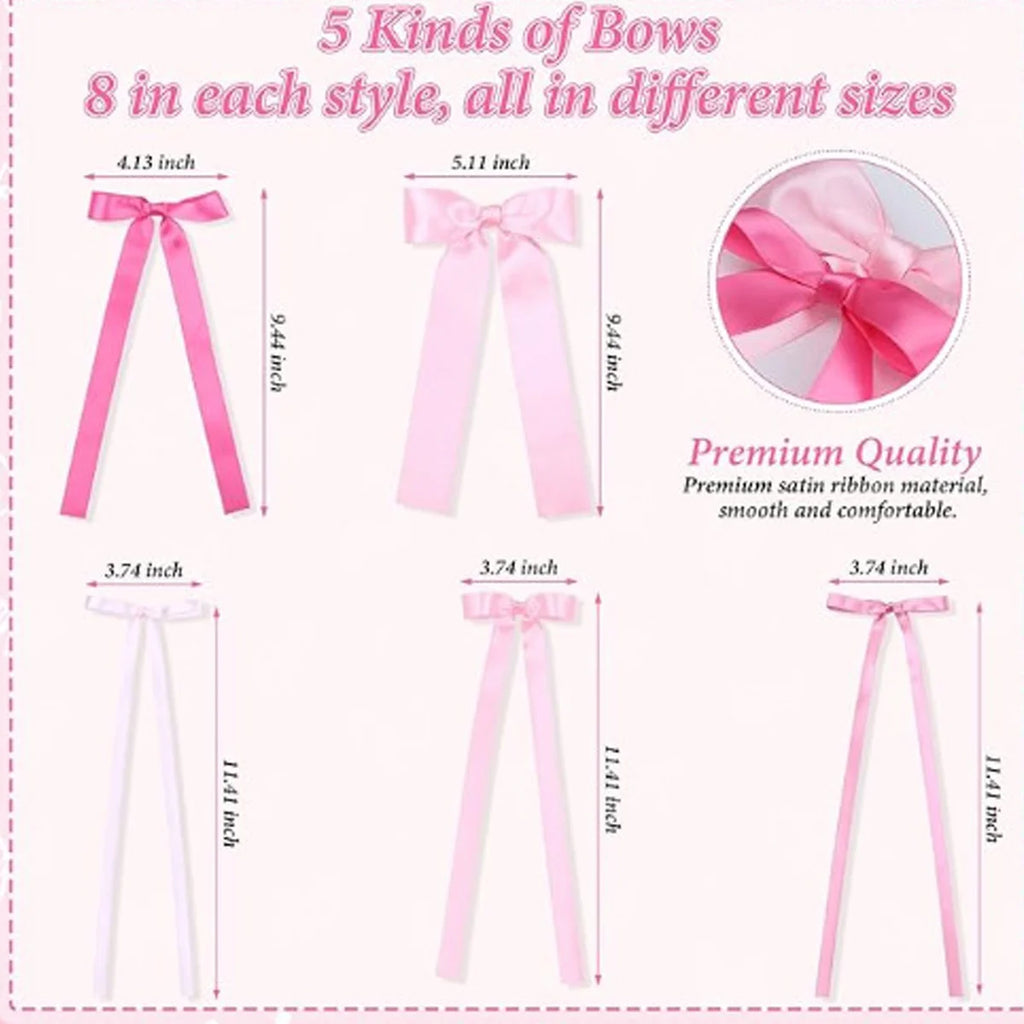 Rosa Schleife Wanddekoration, DIY Schleife Fotohintergrund, Schleifen Girlande, Partydekoration für Geburtstag, Hochzeitsfeier, Weihnachtsbaumschmuck