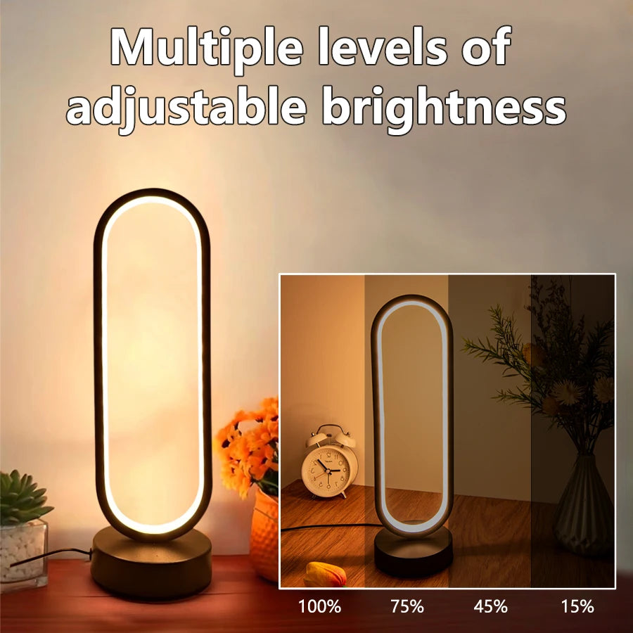 Schlafzimmer Ring Nacht Lampe Wohnzimmer Drei Farbe Dimmbare Bett Lampe Led Nacht Lampe Umgebungs Licht Schreibtisch Nachttisch Tisch Zubehör