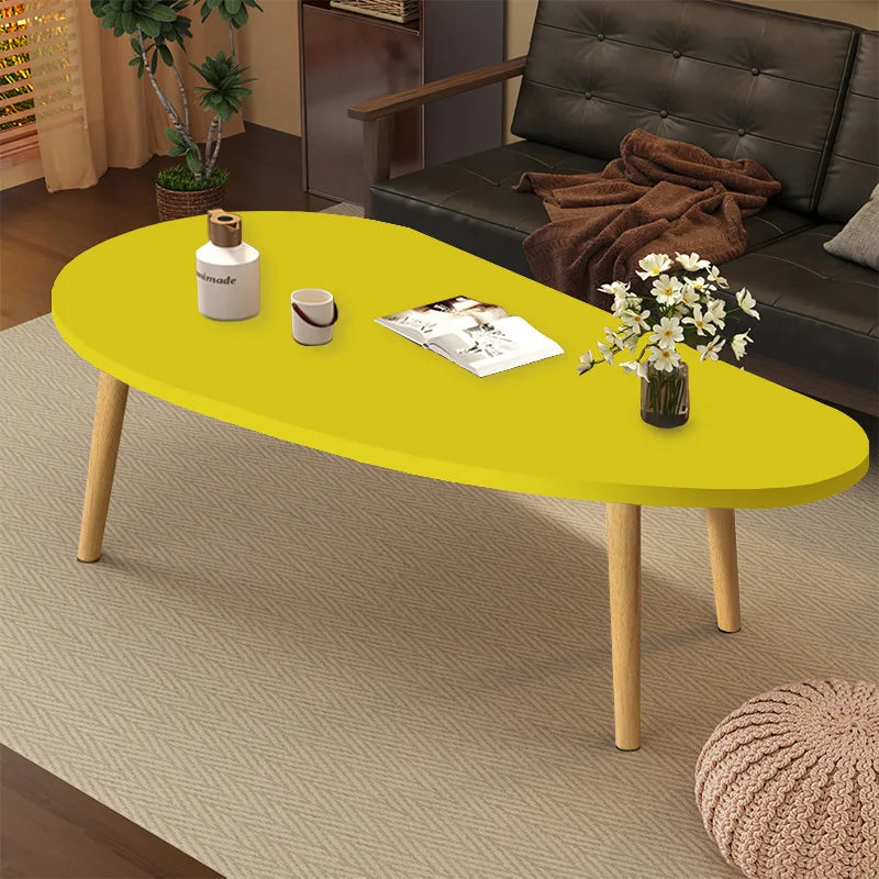 Couchtisch für Mietwohnungen Kleiner Tisch Wohnzimmer Zuhause Moderner Einfacher Cremefarbener Stil Schlafzimmer