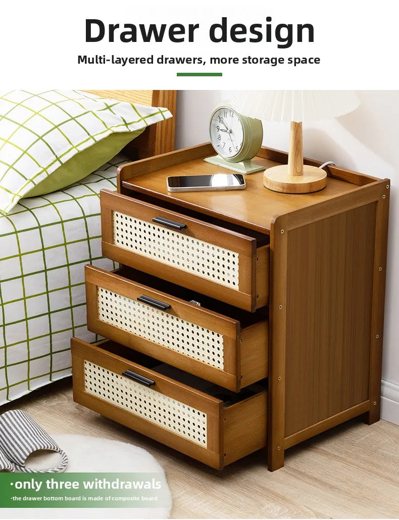 Schlafzimmer-Nachttisch, Schubladenschrank im Familien-Wohnzimmer-Stil, Snack-Aufbewahrungsschrank, Aufbewahrungsbox, Sofa-Beistelltisch