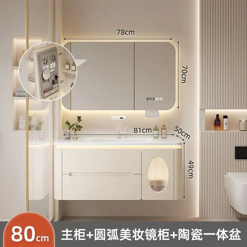 Spiegel Schwimmender Badezimmerschrank Waschbecken Schublade Regale Eitelkeit Badezimmerschrank Moderne Aufbewahrung Armoire De Rangement Zubehör
