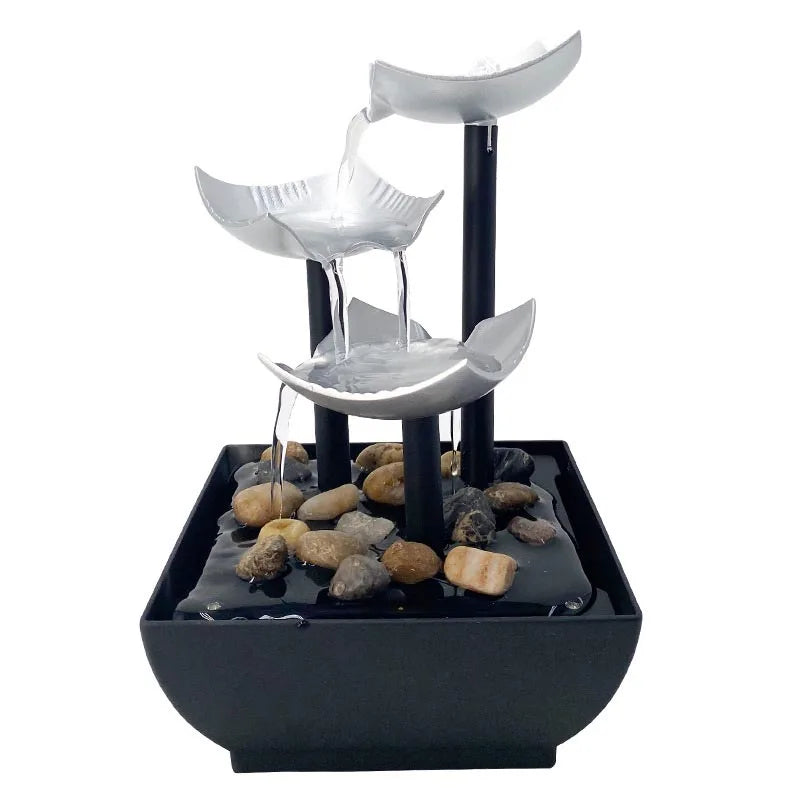 Büro-Heimdekoration, Wasserbrunnen, Innenwasserfall für Innendekoration, Büro, Zuhause, Tischplatte, Feng Shui, Wasserlandschaft