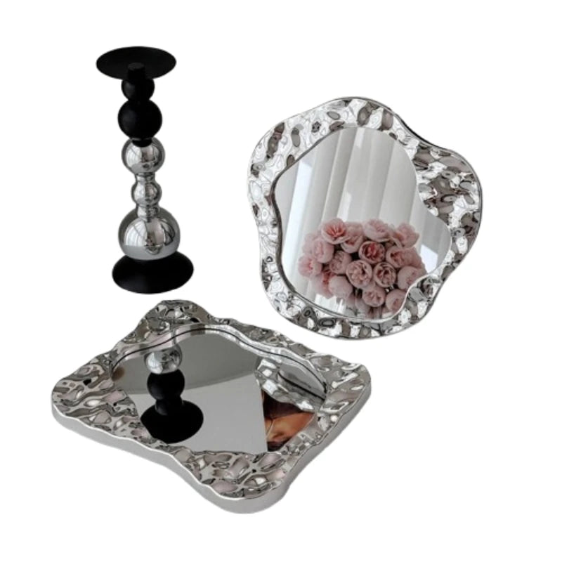 Badezimmer Behandelt Spiegel Eitelkeit Frauen Design Tragbare Spiegel Kleine Wohnheim Espejo Maquillaje Luz Hause Dekoration Zubehör