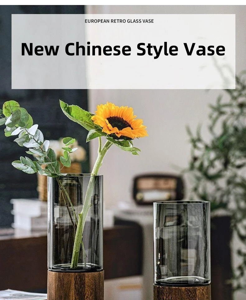Licht Luxus Einfache Retro Vase Dekoration Kreative Primäre Farbe Glas Wasser Pflegende Vase Wohnzimmer Tisch Dekoration