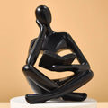 Bücherregal-Dekor, Denker-Statue – abstrakte Kunst, Lesen, Denker-Skulptur, Figur, ästhetisch, moderne Heimdekoration für das Leben
