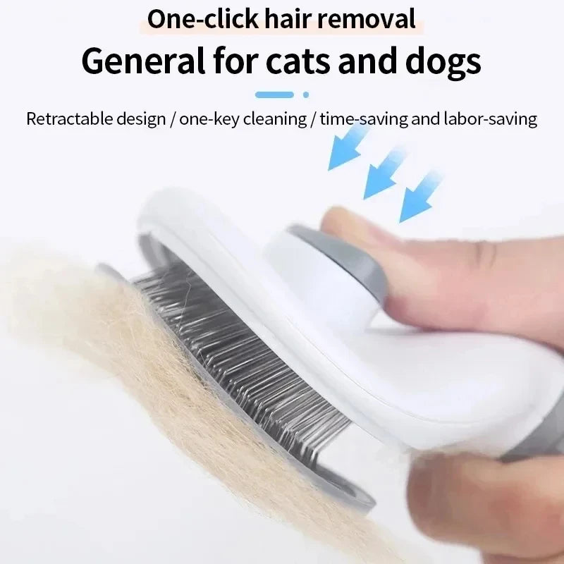 Haustier Hund Pinsel Katze Kamm Selbstreinigende Tier Haarentferner Pinsel Für Hunde Katzen Pflege Werkzeuge Haustiere Dematting Kamm Hunde Zubehör
