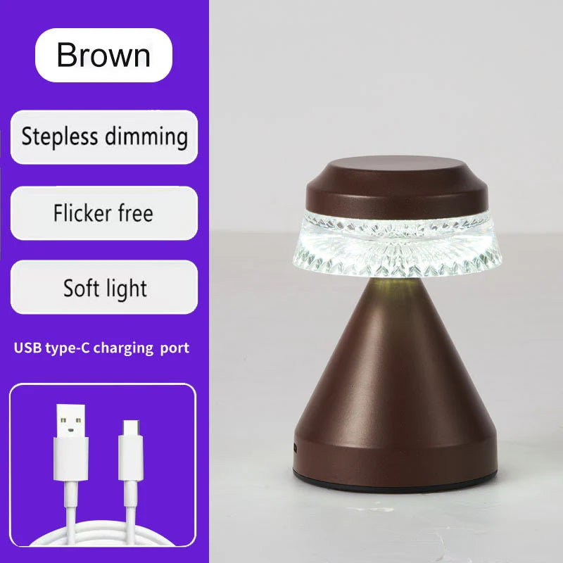 Nachttischlampe Schlafzimmer Kleine Nachtleuchte Homestay Atmosphärenlicht LED-Licht mit Einstellbarer Helligkeit Umgebungsdekoration
