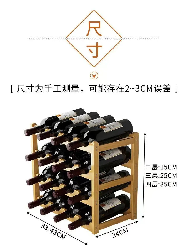 Rot WeinRack Dekoration Haushalt Gitter Wein Display Rack Tisch Kreative WeinFlasche rack Einfache wein Schrank Montieren Lagerung Rack