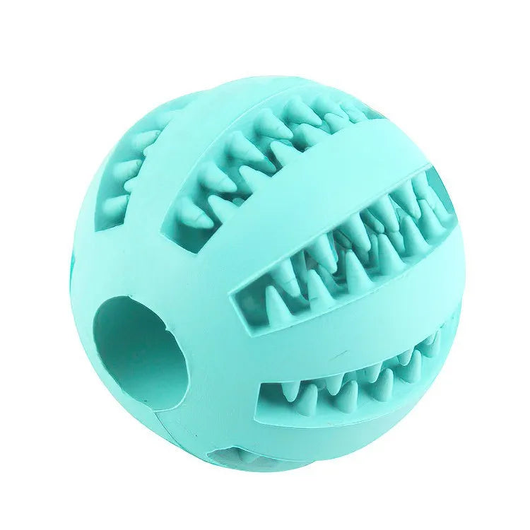 Hundespielzeugball, ungiftiger, bissfester Spielzeugball für Hunde, Welpen, Katzen, Hunde, Tiernahrung, Leckerli, Futterspender, Kaugel, Zahnreinigungsball