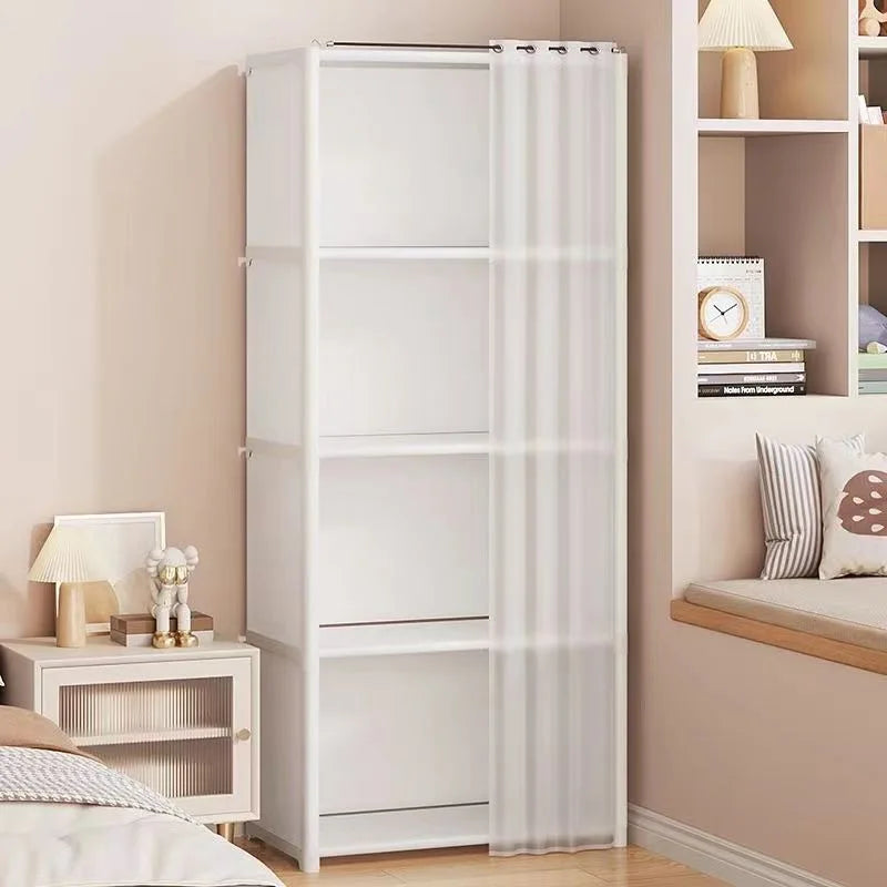 Kleiderschrank, Schlafzimmer, modernes modulares Display, moderner Kleiderschrank, minimalistische modulare Möbel, kein Bohren von Löchern erforderlich