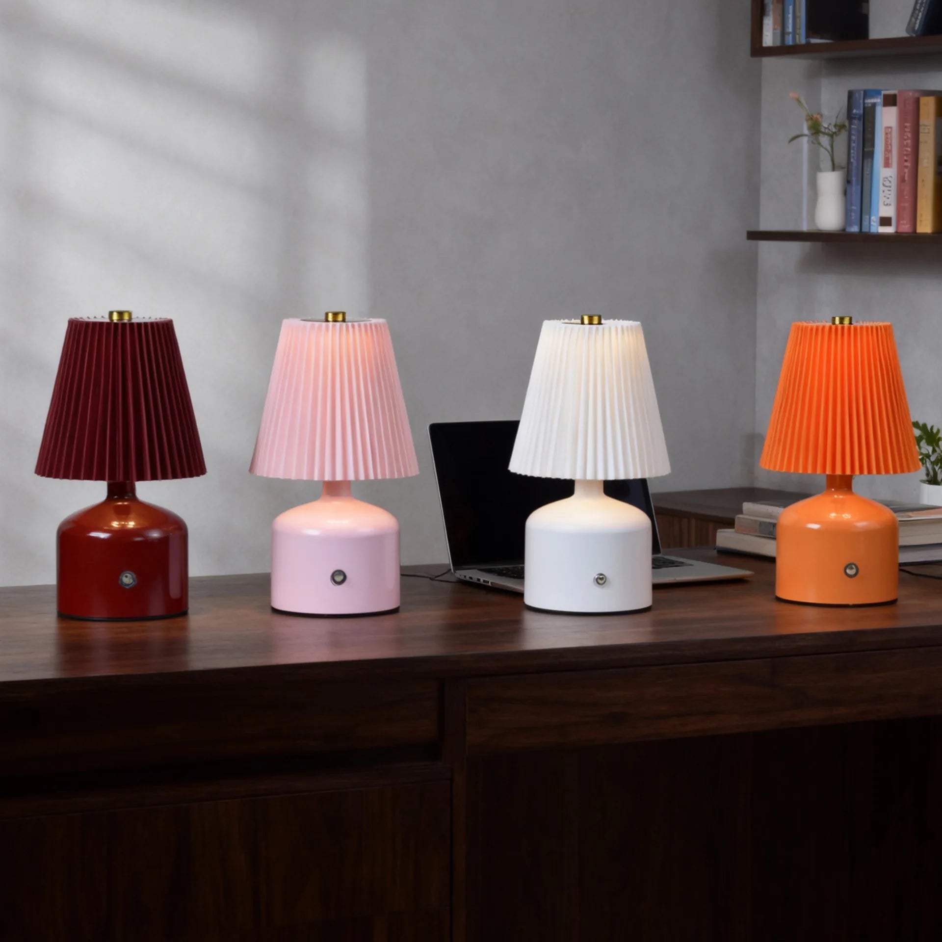 Nachttischlampe Schlafzimmer Kleine Nachtleuchte Homestay Atmosphärenlicht LED-Licht mit Einstellbarer Helligkeit Umgebungsdekoration