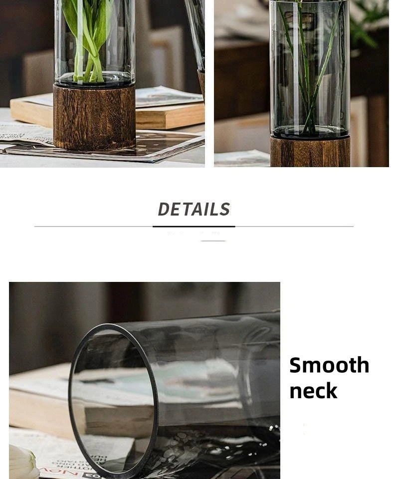 Licht Luxus Einfache Retro Vase Dekoration Kreative Primäre Farbe Glas Wasser Pflegende Vase Wohnzimmer Tisch Dekoration