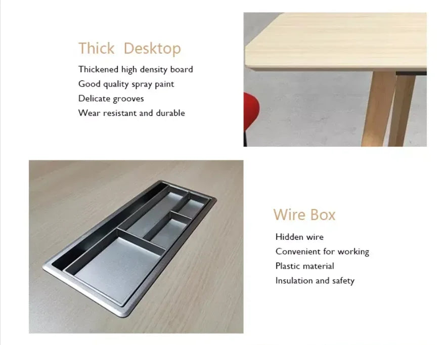 Büro-Gaming-Schreibtisch, Holz, Arbeitszimmer, verstellbar, modern, tragbar, Computer, günstige Computertische