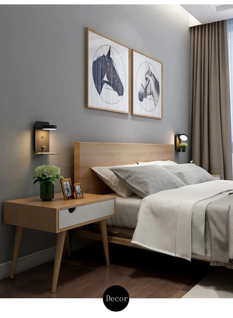 Schlafzimmer LED Wand leuchten mit USB-Ladung Wand leuchte Innen leuchte für Wohnzimmer Dekor Wand paneele mit Schalter Gang moderne Wand leuchte lampe wohnzimer zimmer deko wandleuchte wand paneele wanddeko spiegel