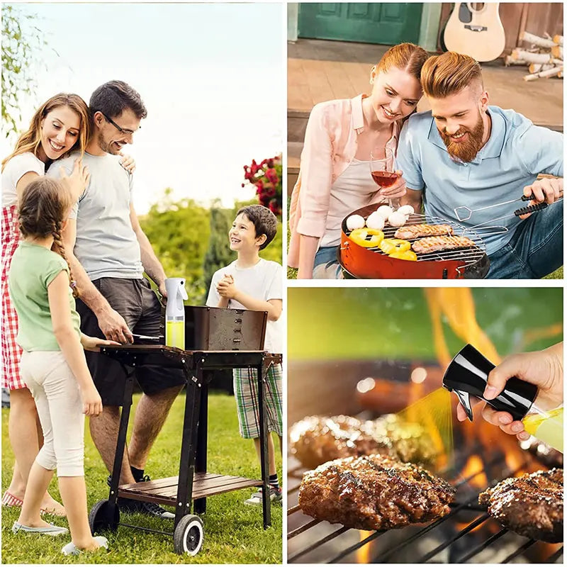 Ölsprayflasche zum Kochen von Küchen Olivenöl -Sprühgerät zum Camping BBQ Backessig Sojasauce 200 ml 300 ml