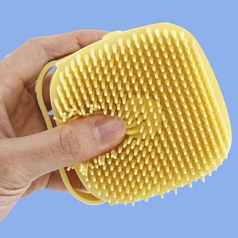 Silicone Bath Brush for Dogs & Cats – Gentle Coat Care
