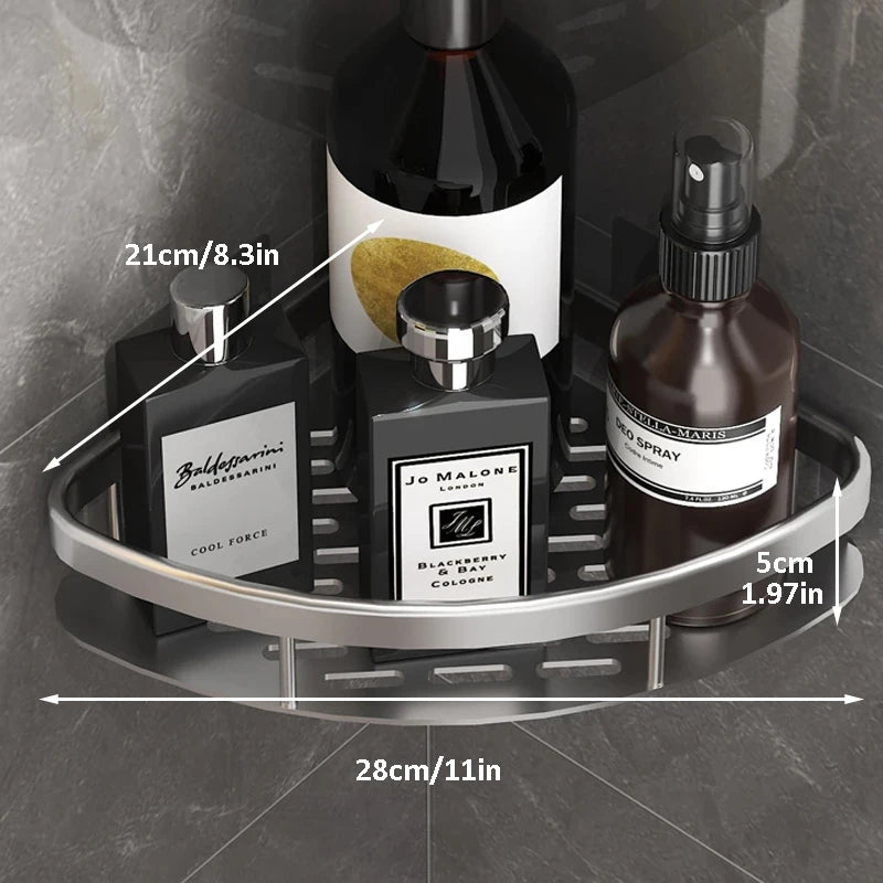 Badezimmer regal keine Bohr regale Wand halterung Eck regal Dusch halter für WC Shampoo Organizer Bad zubehör