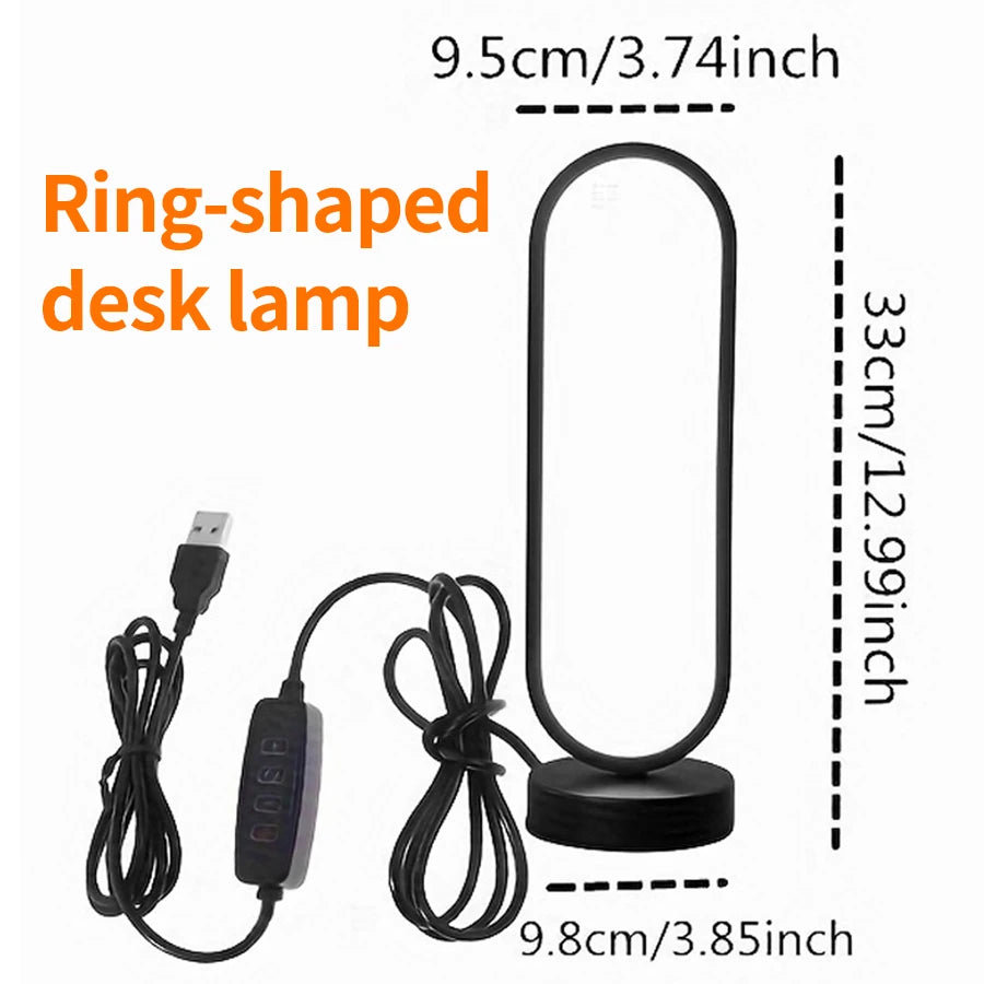 Schlafzimmer Ring Nacht Lampe Wohnzimmer Drei Farbe Dimmbare Bett Lampe Led Nacht Lampe Umgebungs Licht Schreibtisch Nachttisch Tisch Zubehör