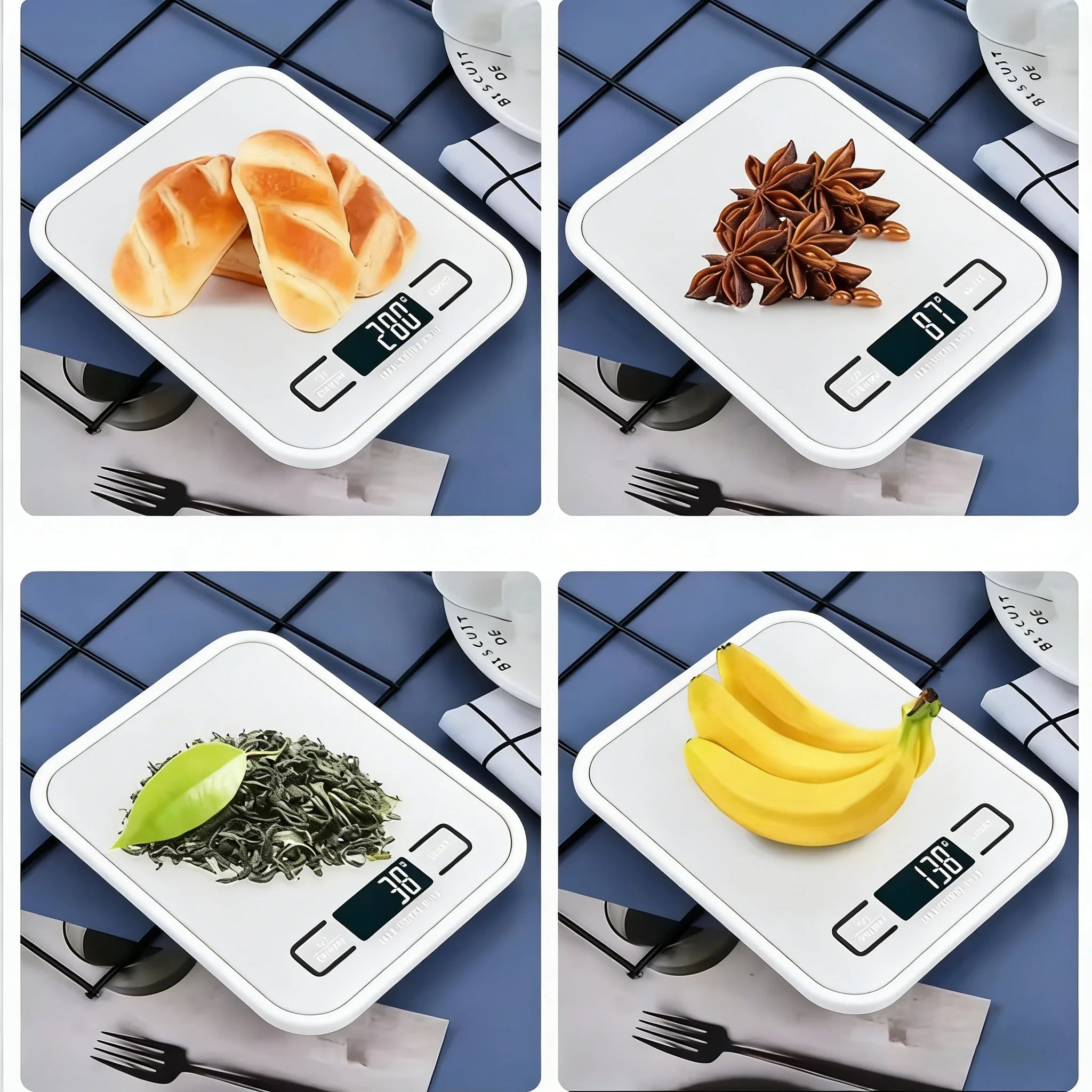 Digitale Küchen waage LED-Anzeige 5kg/1g Edelstahl platte elektronische Waage Heims chmuck Lebensmittel Snacks wiegen Backwerk zeuge