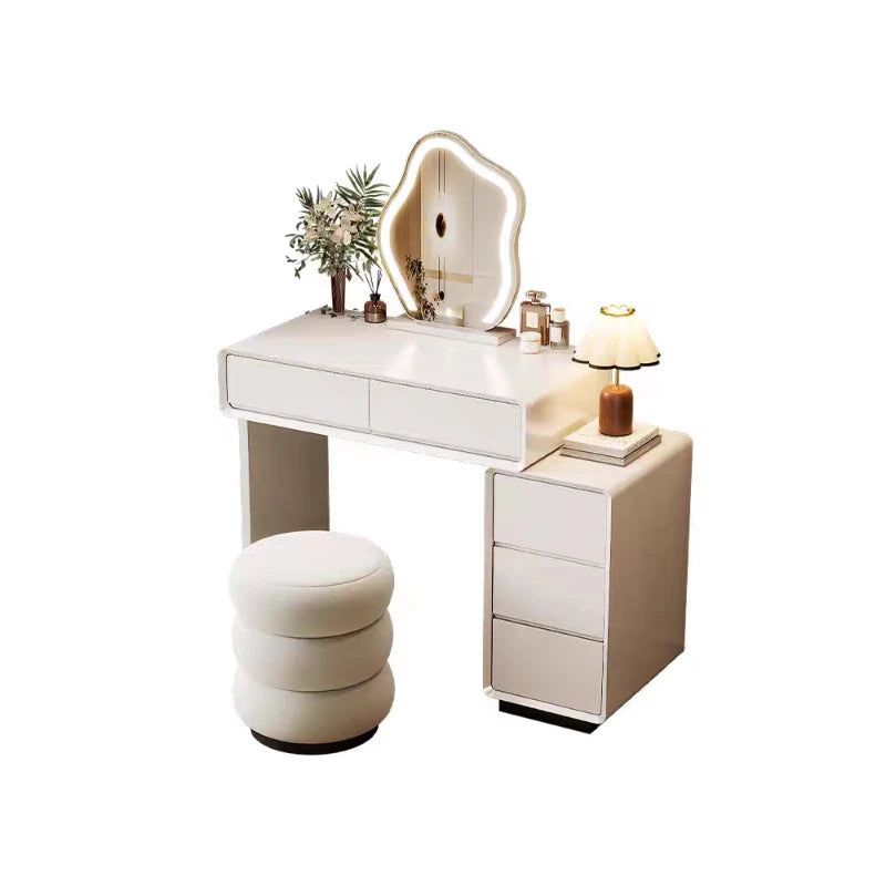 Schlafzimmer Frauen Schminktisch Luxus Holz Lagerung Spiegel Frisur Schminktisch Hause Weiß Muebles De Dormitorio Möbel