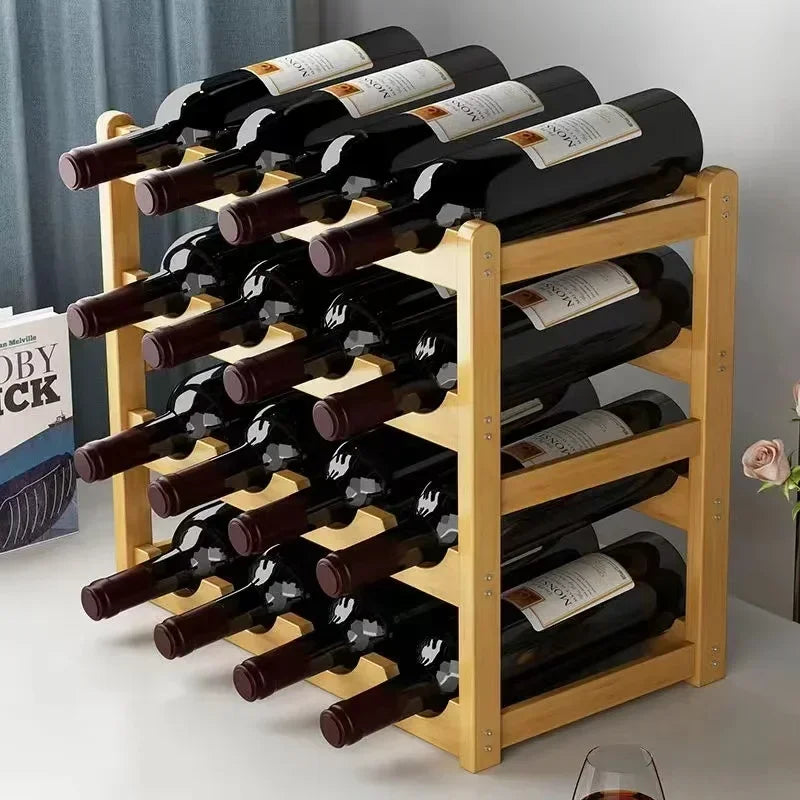 Rot WeinRack Dekoration Haushalt Gitter Wein Display Rack Tisch Kreative WeinFlasche rack Einfache wein Schrank Montieren Lagerung Rack