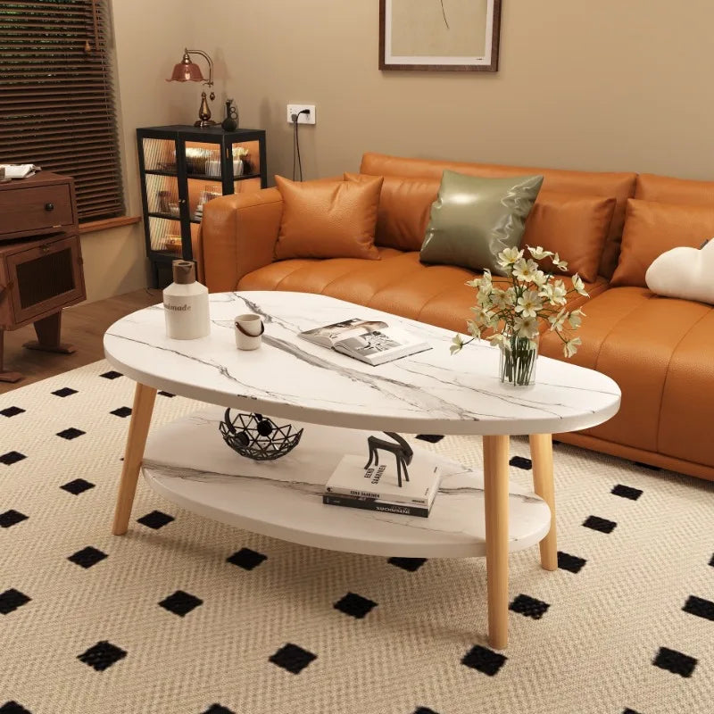 Couchtisch für Mietwohnungen Kleiner Tisch Wohnzimmer Zuhause Moderner Einfacher Cremefarbener Stil Schlafzimmer