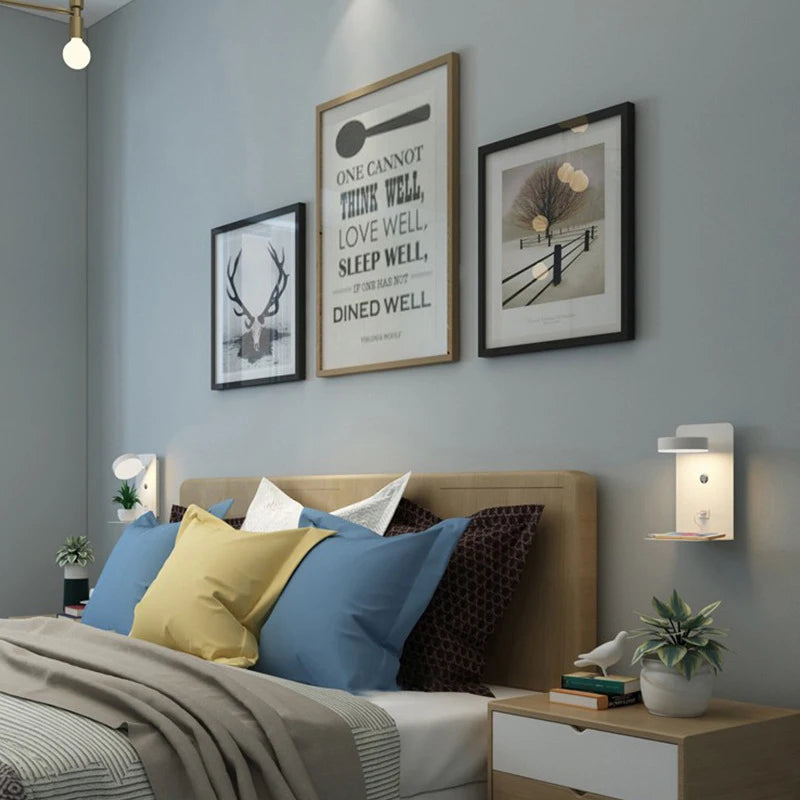 Schlafzimmer LED Wand leuchten mit USB-Ladung Wand leuchte Innen leuchte für Wohnzimmer Dekor Wand paneele mit Schalter Gang moderne Wand leuchte lampe wohnzimer zimmer deko wandleuchte wand paneele wanddeko spiegel