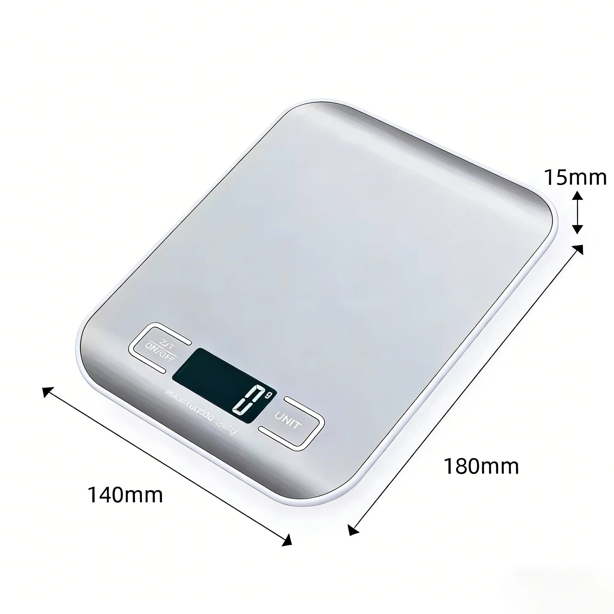 Digitale Küchen waage LED-Anzeige 5kg/1g Edelstahl platte elektronische Waage Heims chmuck Lebensmittel Snacks wiegen Backwerk zeuge