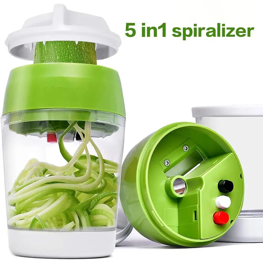 Vegetable Slicer Manual Spiral Slicer Kitchen Helper for Carrots Cucumbers Veggetti