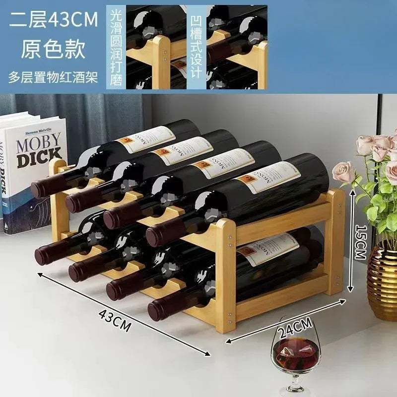 Rot WeinRack Dekoration Haushalt Gitter Wein Display Rack Tisch Kreative WeinFlasche rack Einfache wein Schrank Montieren Lagerung Rack