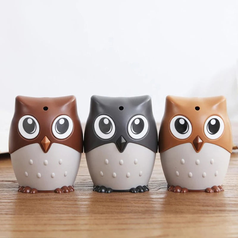 Cute Cartoon Owl Toothpick Holder Desktop Automatic Toothpick Dispenser Toothpick Container Family Bar Accessories
