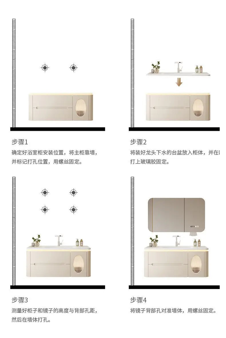 Spiegel Schwimmender Badezimmerschrank Waschbecken Schublade Regale Eitelkeit Badezimmerschrank Moderne Aufbewahrung Armoire De Rangement Zubehör