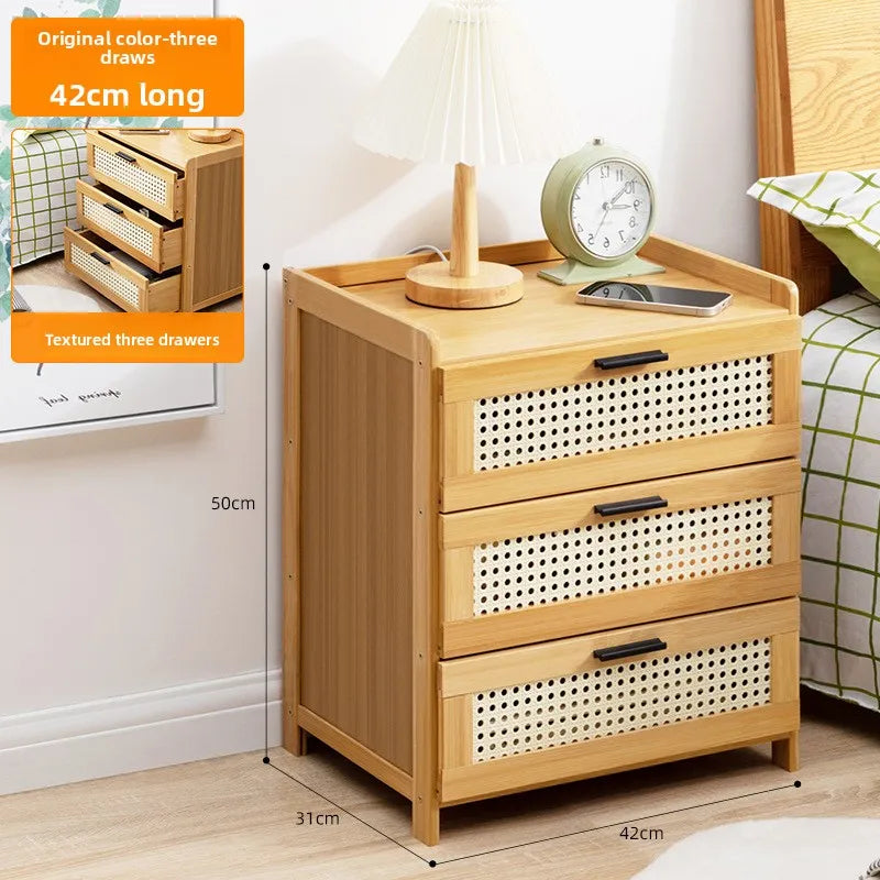 Schlafzimmer-Nachttisch, Schubladenschrank im Familien-Wohnzimmer-Stil, Snack-Aufbewahrungsschrank, Aufbewahrungsbox, Sofa-Beistelltisch