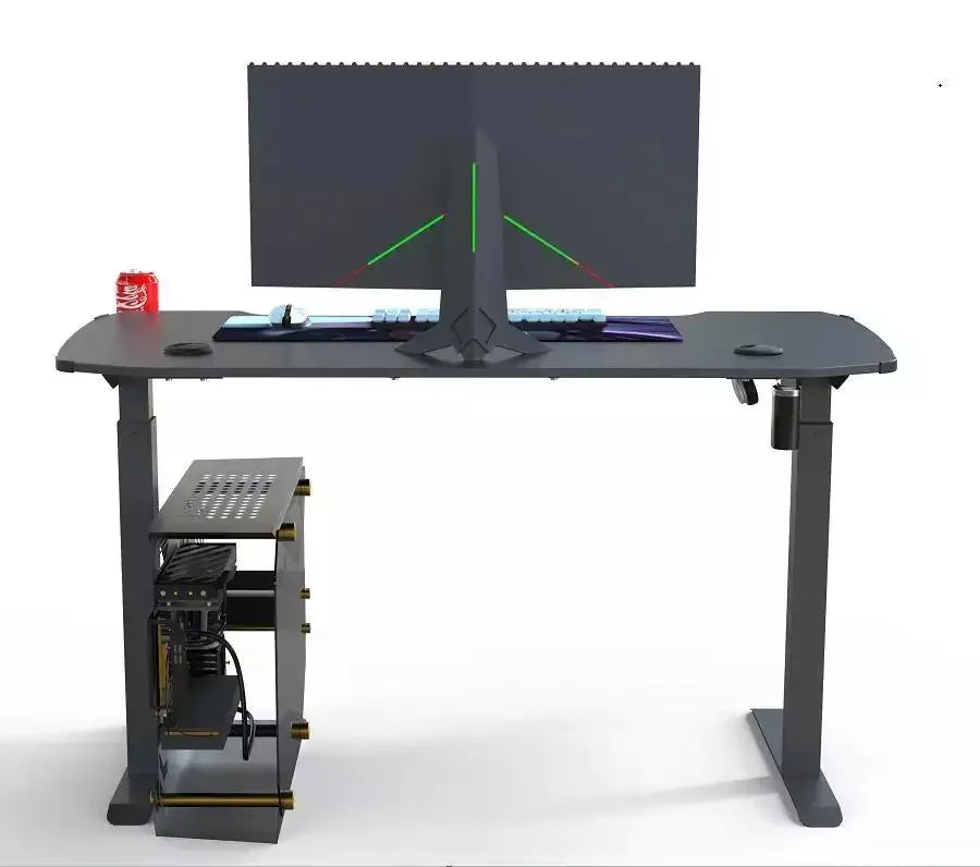 Büro-Gaming-Schreibtisch, Holz, Arbeitszimmer, verstellbar, modern, tragbar, Computer, günstige Computertische