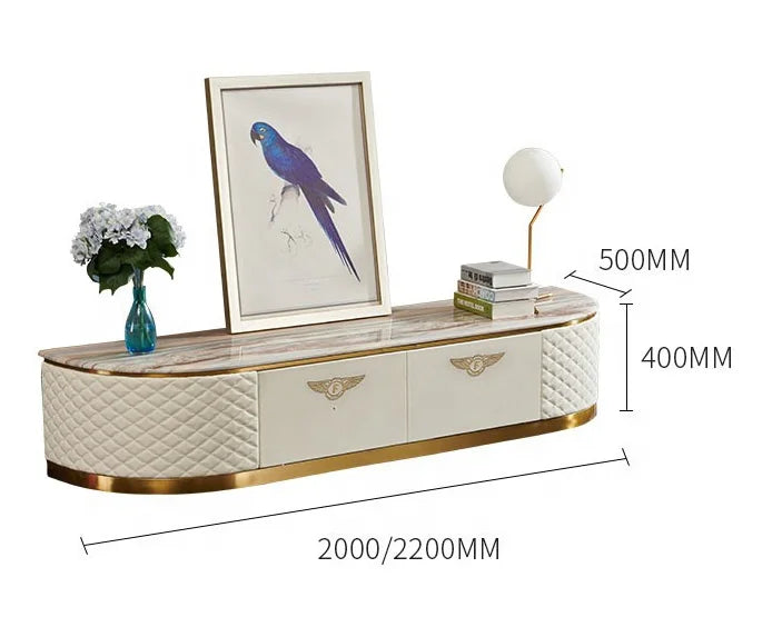 Modernes, schlichtes Wohnzimmermöbel-Set aus MDF, gepolstert mit TV-Schränken aus PU-Leder, Designs für Möbel