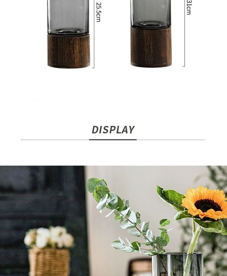 Licht Luxus Einfache Retro Vase Dekoration Kreative Primäre Farbe Glas Wasser Pflegende Vase Wohnzimmer Tisch Dekoration