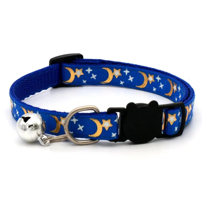 Haustier halsband mit Glocke Cartoon Fußabdruck bunte Hund Welpen Kätzchen Halsband verstellbare Sicherheit Glocke Ring Halskette Haustier Zubehör