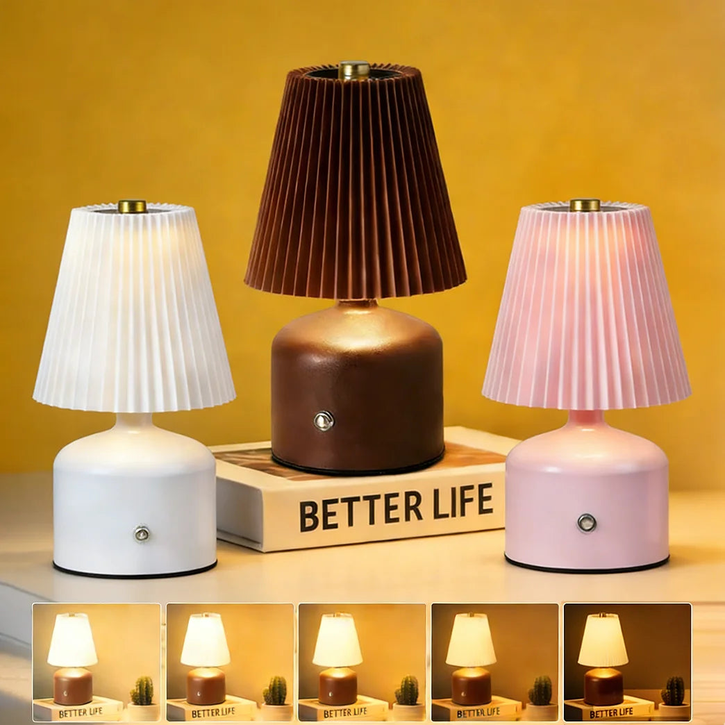 Nachttischlampe Schlafzimmer Kleine Nachtleuchte Homestay Atmosphärenlicht LED-Licht mit Einstellbarer Helligkeit Umgebungsdekoration
