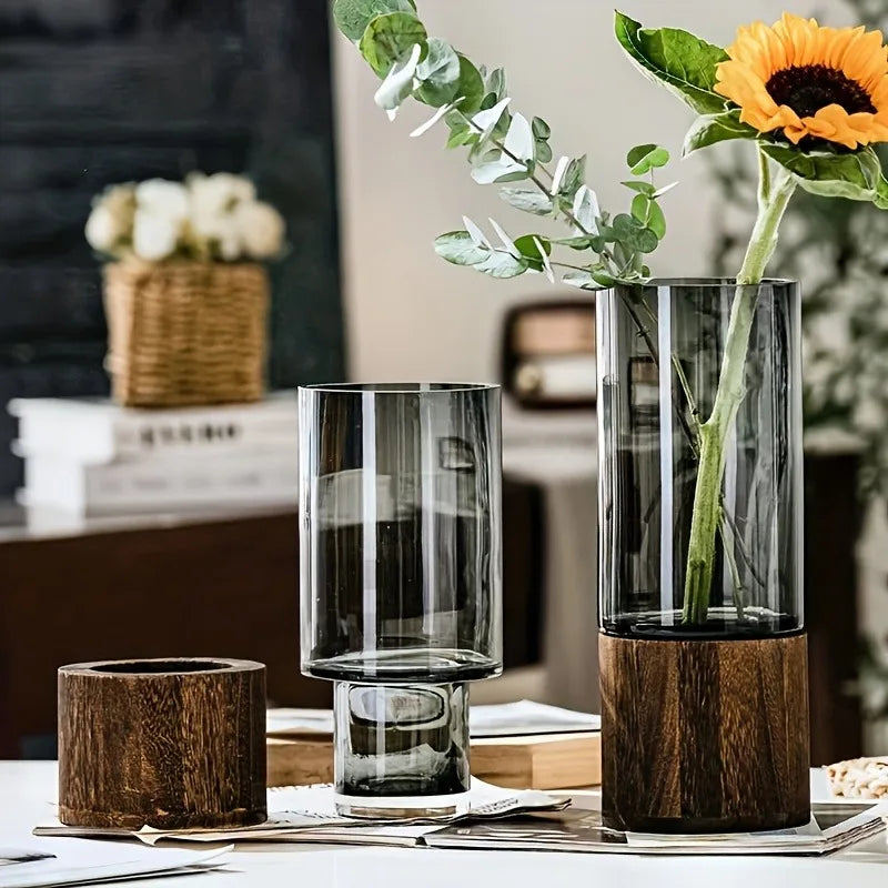 Licht Luxus Einfache Retro Vase Dekoration Kreative Primäre Farbe Glas Wasser Pflegende Vase Wohnzimmer Tisch Dekoration