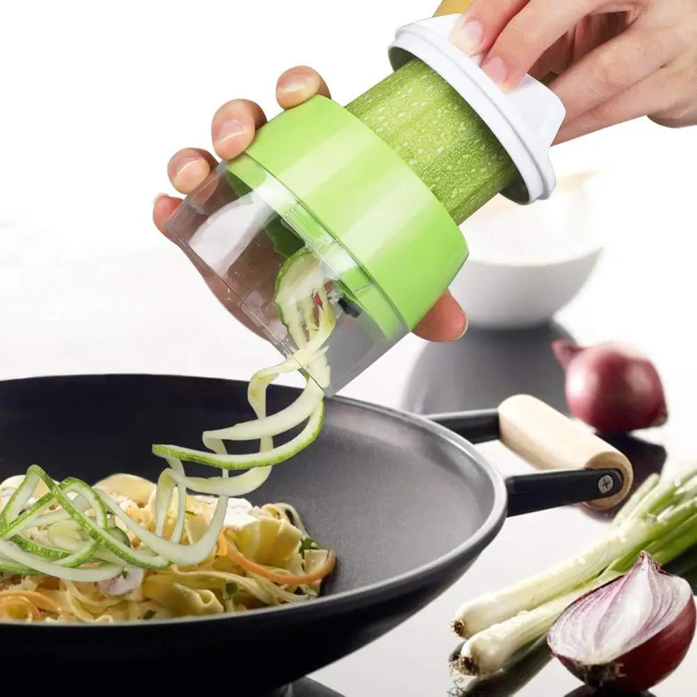 Vegetable Slicer Manual Spiral Slicer Kitchen Helper for Carrots Cucumbers Veggetti