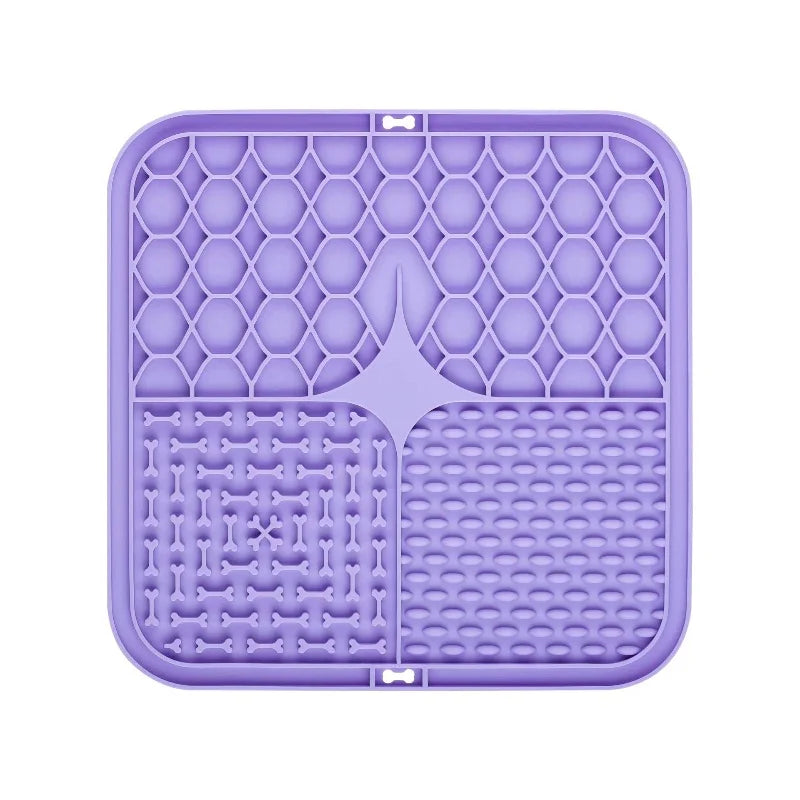 Pet Lick Silikon Matte Hunde Haustier Slow Food Platte für Hund Baden Ablenkung Silikon Hund Sauger Futter Training Hund Feeder Liefert