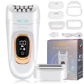 Hatteker 2 w 1 epilator i golarka dla kobiet – bezprzewodowy, do użytku na mokro i na sucho
