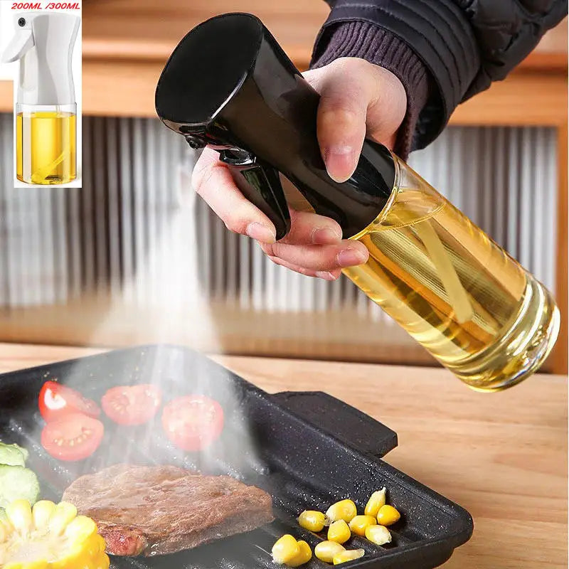 Oil Spray Bottle Spray Household Kitchen Spray Olive Oil Grill Fat Control Food Grade Glass Oil Spray Pot