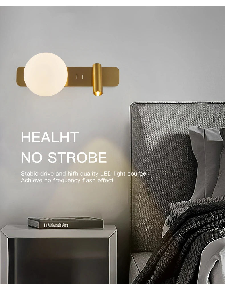Schlafzimmer Nacht Led Wand Lampe Kreative Einfache Einstellbare Wand Lampe Moderne Wohnzimmer Gang Sofa TV Hintergrund Wand Lichter