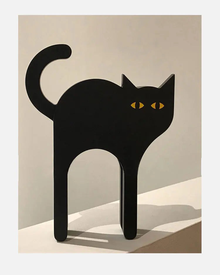 Schwarze Katze Dekoration Wand Desktop nordischen Ins Stil kreative Zuhause modernen Stil Schlafzimmer Wohnzimmer Couch tisch Wohn accessoires