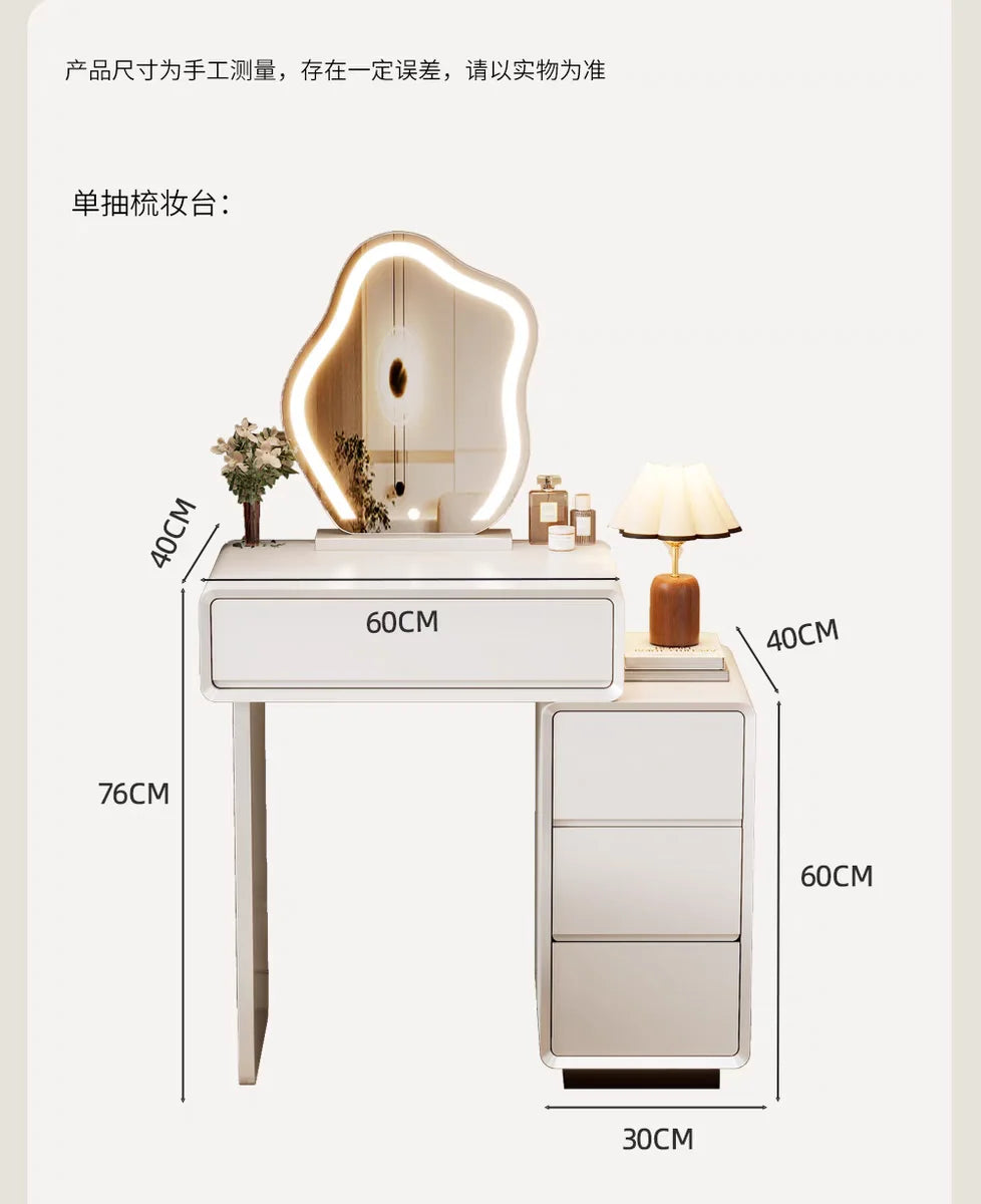 Schlafzimmer Frauen Schminktisch Luxus Holz Lagerung Spiegel Frisur Schminktisch Hause Weiß Muebles De Dormitorio Möbel
