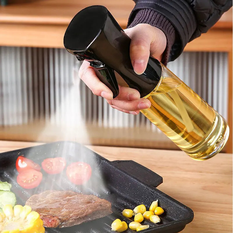 Ölsprayflasche zum Kochen von Küchen Olivenöl -Sprühgerät zum Camping BBQ Backessig Sojasauce 200 ml 300 ml