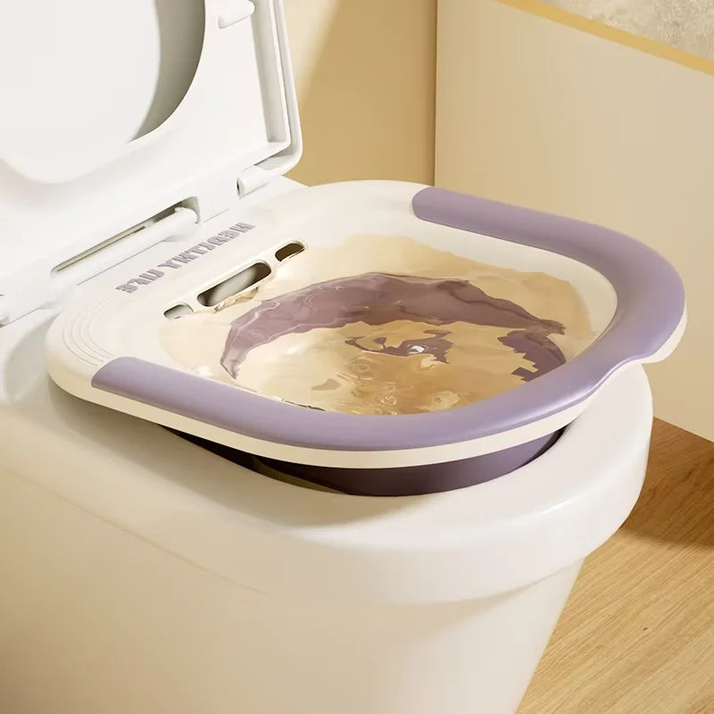 Klappbares Toilettensitzbad für schwangere Frauen, spezielles Waschbecken, Badewanne, Einweichen für schwangere Frauen, Hämorrhoiden-Patientenpflegebecken