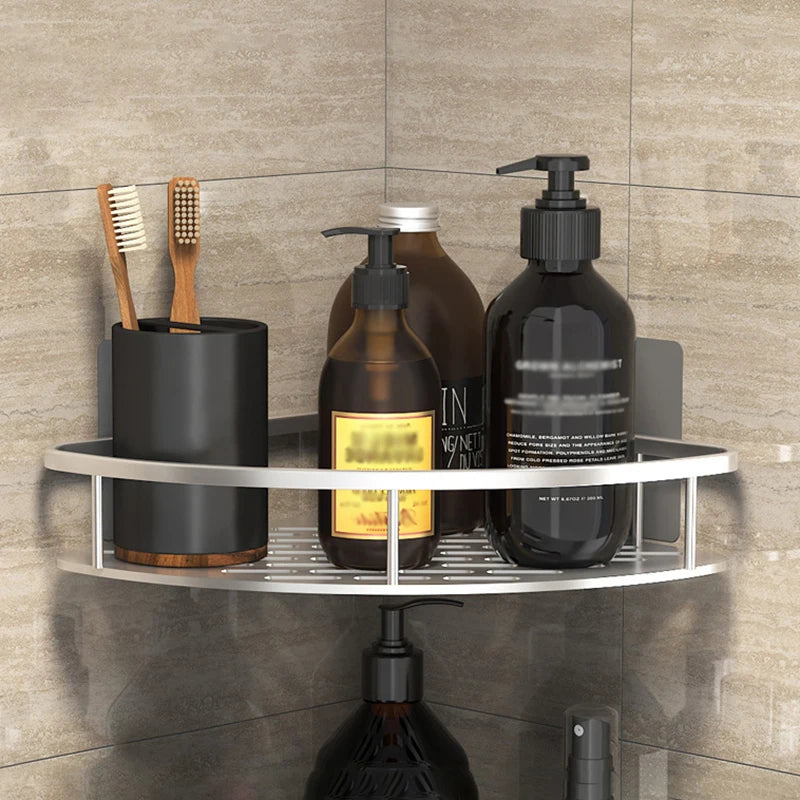 Badezimmer regal keine Bohr regale Wand halterung Eck regal Dusch halter für WC Shampoo Organizer Bad zubehör